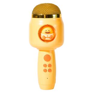 乐乐鱼话筒麦克风儿童小主持人唱歌音响一体机女孩2宝宝3早教玩具