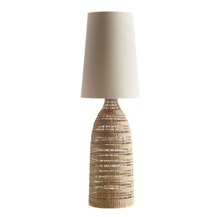 侘寂风落地灯客厅沙发大台灯卧室床头设计师中古酒店民宿藤编灯具