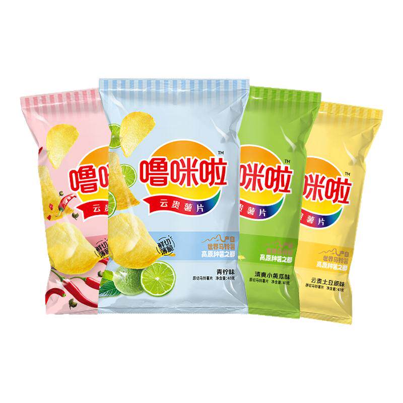 噜咪啦鲜切网红爆款高原40g薯片