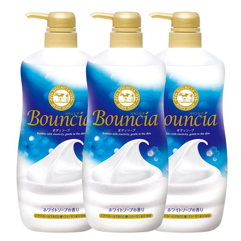 【大容量分享装】COW牛乳石硷碱bouncia沐浴露乳不易假滑泡沫保湿