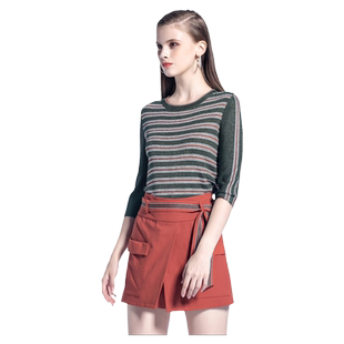 声雨竹官方旗舰店秋夏季新款休闲裤女 设计师修身街头工装裤短裤