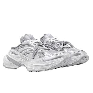 STARTER老爹拖鞋女款秋季新款透气厚底休闲鞋运动一脚蹬拖鞋鞋子