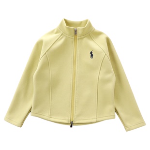 女童修身立领外套春秋2026新款儿童拉链开衫卫衣秋冬加绒内搭上衣