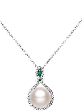 送妈妈礼物淡水珍珠吊坠项链