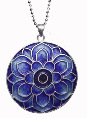 阿仅银女敦煌宝相花项链