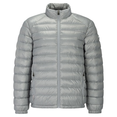 黑冰男款立领轻量保暖羽绒服