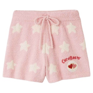 SNIDEL HOME2025秋冬新品Care Bears联名针织短睡裤SHNP254086