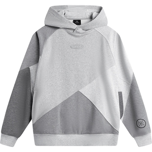 李宁韦德系列卫衣男款官方春季新款帽衫宽松长袖连帽上衣运动服