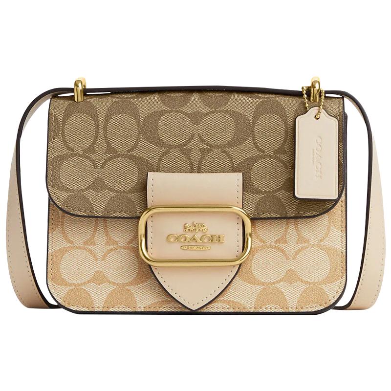 自营小方包COACH/蔻驰拼色