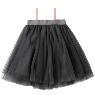 MARLMARL女童礼服抹胸背带裙女宝宝蓬蓬裙儿童百褶裙tutu03纱纱裙