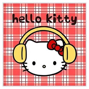 多巴胺ins风kiity猫客厅装饰画卧室床头装饰画女孩房间组合墙壁画