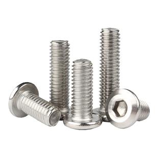 304不锈钢倒边内六角家具螺丝斜边大平头橱柜螺栓M2M3M4M5M6M8M10