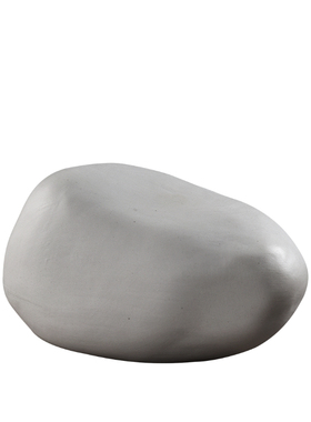 陶瓷白色异形搭配软装简约风石头