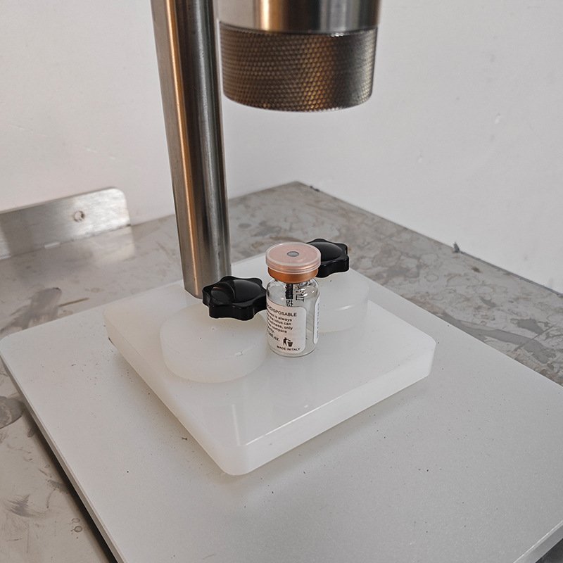 手压式小型台式西林瓶扎盖机口服液瓶青霉素玻璃铝塑盖锁口封口机