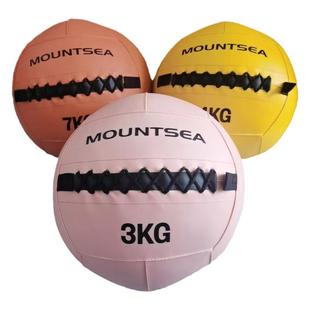 彩色墙球健身软药球重力球实心球平衡训练爆发力耐摔34567810公斤