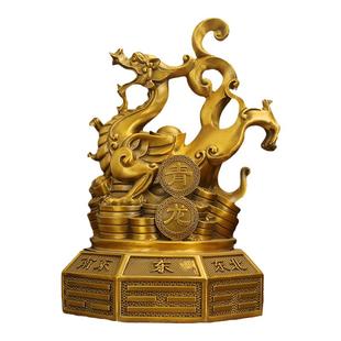 纯黄铜青龙玄武蛇龟朱雀白虎八卦四方神兽工艺礼品摆件铜器装饰品