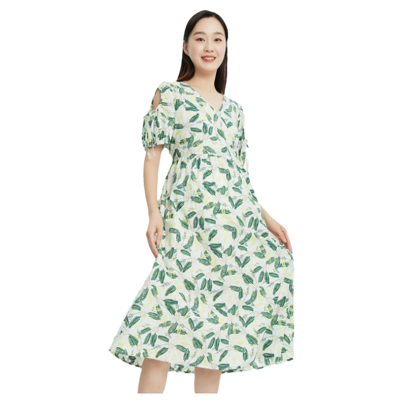 快乐屋孕妇连衣裙时尚薄款中长款