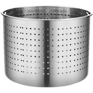 304不锈钢加厚漏桶沥水桶小龙虾桶多用商用卤虾桶卤水桶汤桶内胆