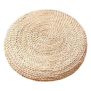 现货可定做户外搞活动餐饮卡座台阶蒲草蒲团坐垫圆形打坐草垫草编