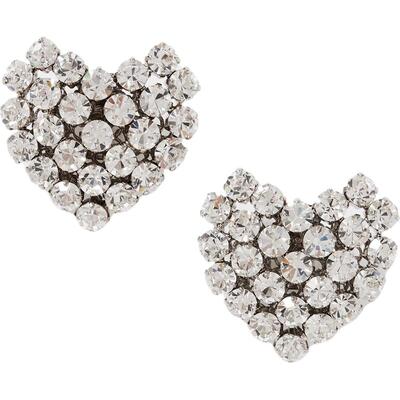 【礼物】Alessandra Rich女士超大款银色金属夹扣式耳环