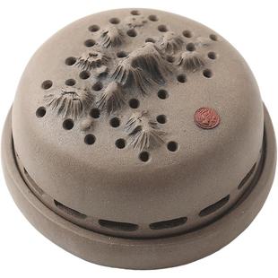 源器仁者乐山紫砂盘香炉家用室内仿古熏香炉中式禅意茶道创意摆件