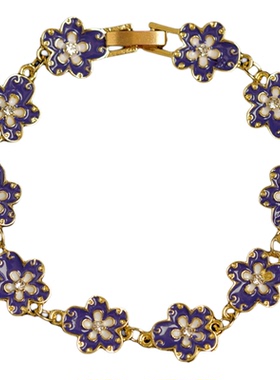 Vintage古着花朵复古手链