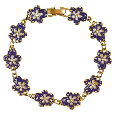 Vintage古着花朵复古手链