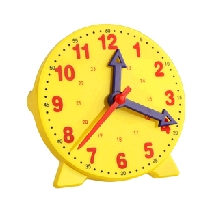 钟表模型小学教具时钟学具数学一二年级上册三针联动表盘认识时间