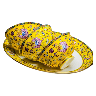 碗家用2026新款珐琅彩陶瓷碗中式碗景德镇餐具骨瓷吃饭碗小碗汤碗