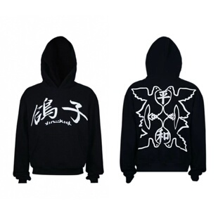 Vinkid(云梯)和平鸽鸽子连帽卫衣宽松美式街头国潮帽衫外套男女