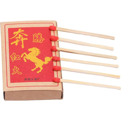 老式大盒长杆火柴马上发财怀旧