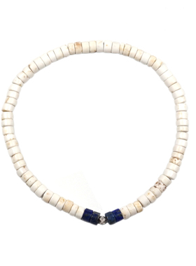 pohier宝喜儿青金白松石情侣手链