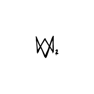 TLP镂空车贴 看门狗2Watch_Dogs标志logo育碧主机单机游戏PS4贴纸