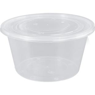 特美居一次性餐盒圆形外卖打包盒方形便当野餐保鲜盒饭盒水果外卖