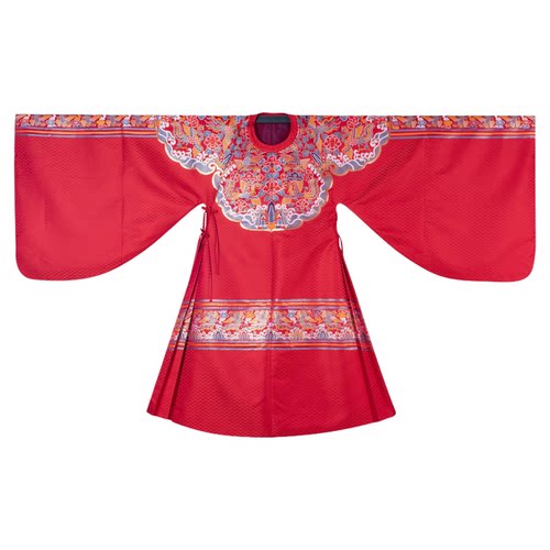 汉客丝路仿妆花织金凤穿牡丹纹云肩通袖圆领袍盖头霞帔明制汉服A