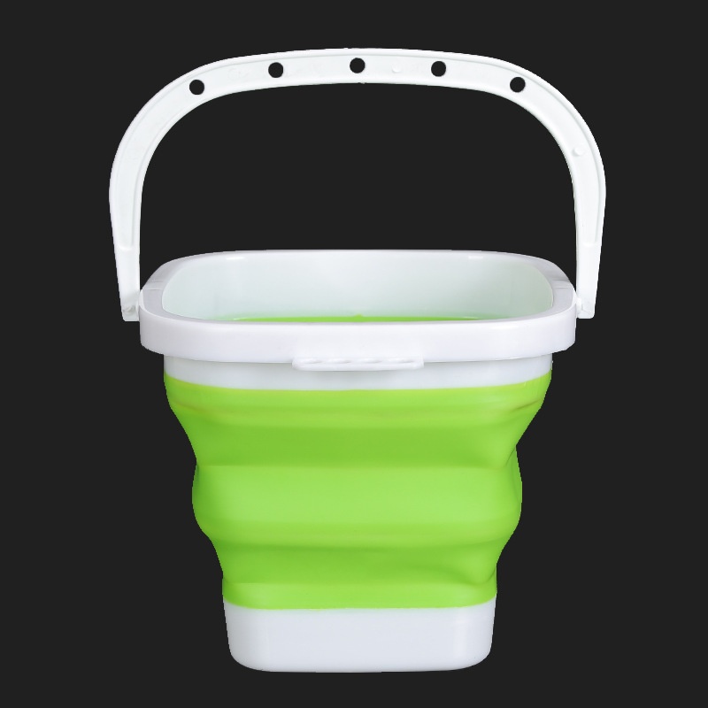 方形折叠桶打水桶钓鱼桶便捷户外桶桶伸缩洗车保洁活鱼桶钓鱼桶桶