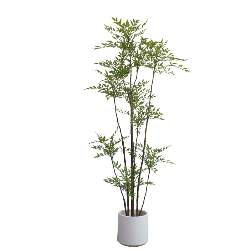 南天竹禅意仿真植物3D打印落地树