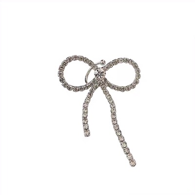 蝴蝶结耳扣小众设计感超仙闪亮