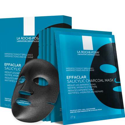 【孙颖莎推荐】理肤泉清痘净肤水杨酸面膜黑膜控油细毛孔