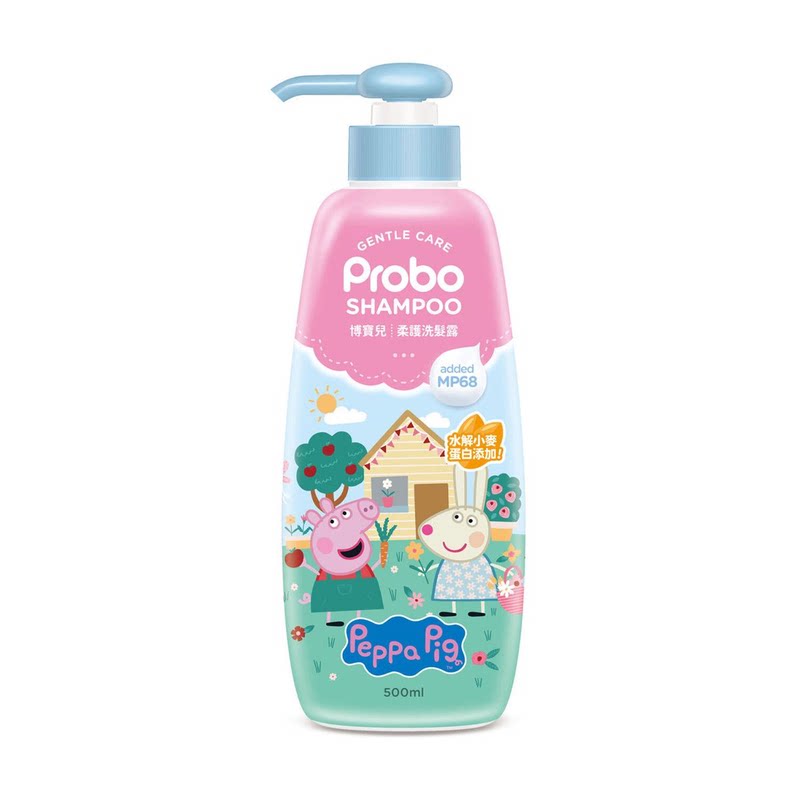 Peppa Pig柔护洗发露500mL儿童洗发沐浴露儿童专用有机认证进口版