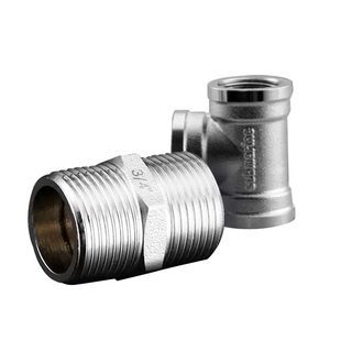 潜水艇软管接头4分对丝转6分变径三通弯头内外丝水暖配件大全加厚