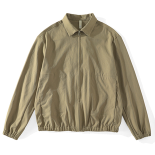 LUUD 美式复古巴恩风防风哈灵顿夹克男短宽版型廓形cleanfit外套