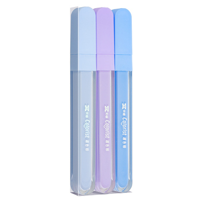 12支装细闪荧光笔做笔记用手账笔