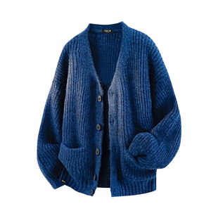 it：fivecm慵懒毛衣外套毛织男女秋冬针织衫开衫上衣绿色线衫长袖