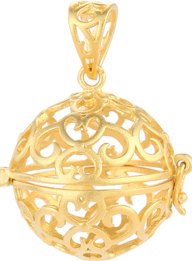 纯银古风项链吊坠空托花千骨同款