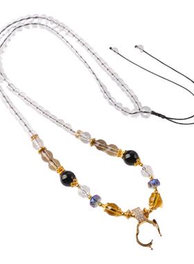 泰国佛牌链子水晶珠链挂唐卡