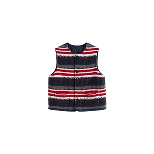 SHORT SENTENCE 设计师品牌26早春新品针织提花双面穿马甲SOLSOL