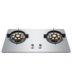 家用九腔猛火燃气灶不锈钢双灶台式嵌入式天燃气单炉Wgmng JZY-B