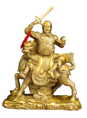 纯黄铜普化天尊九天应元雷神雷祖