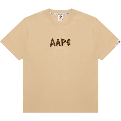 Aape猿人字母图案印花休闲短袖T